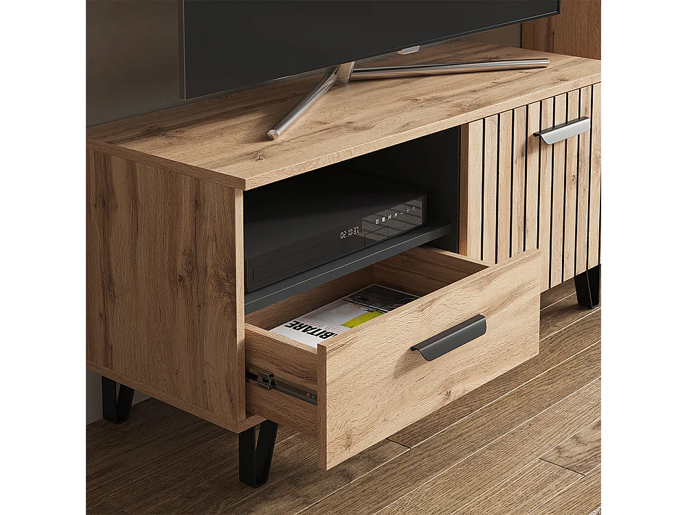 Meuble tv marron 100.2x38x48.5 amber