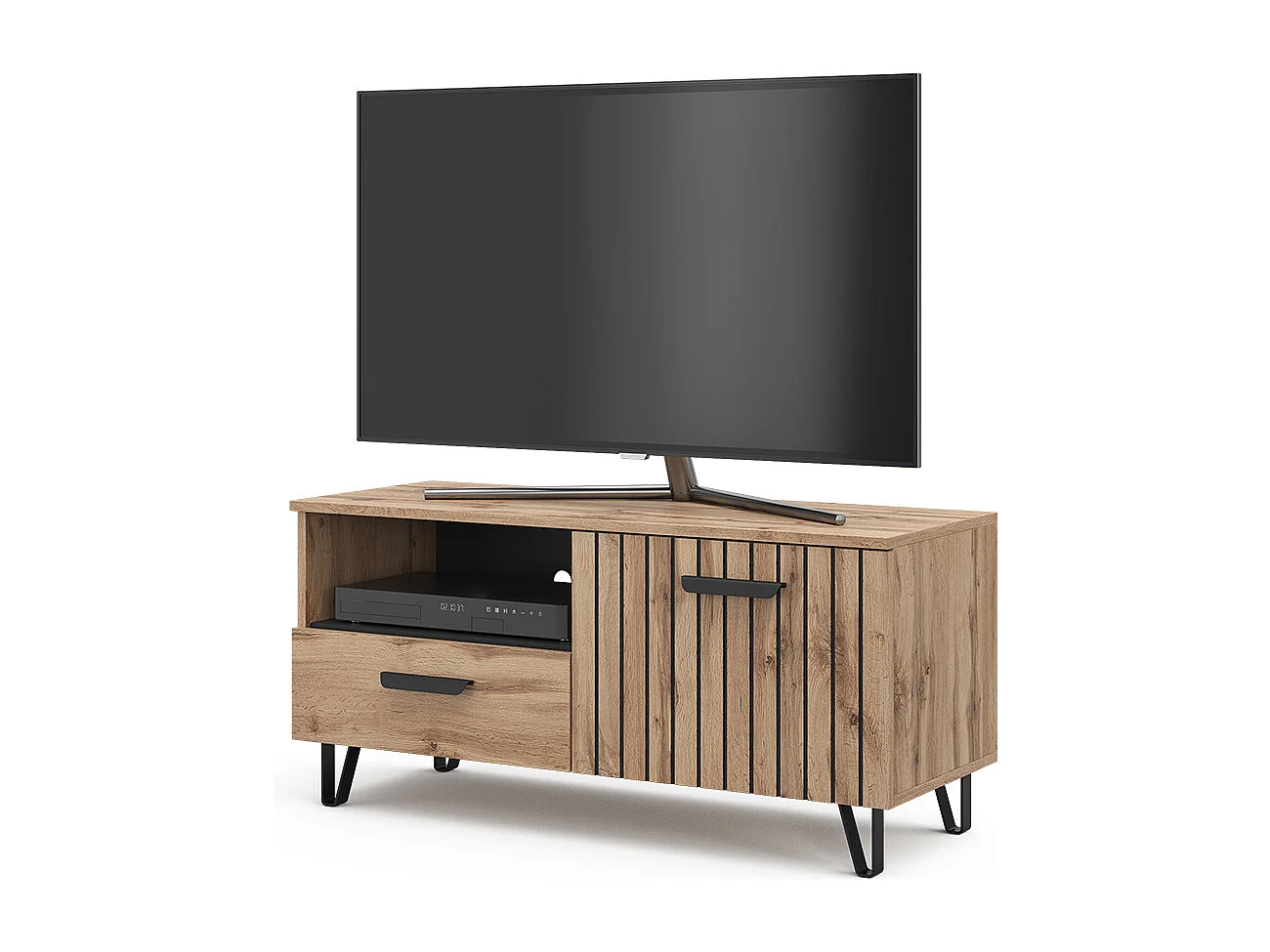 Meuble tv marron 100.2x38x48.5 amber