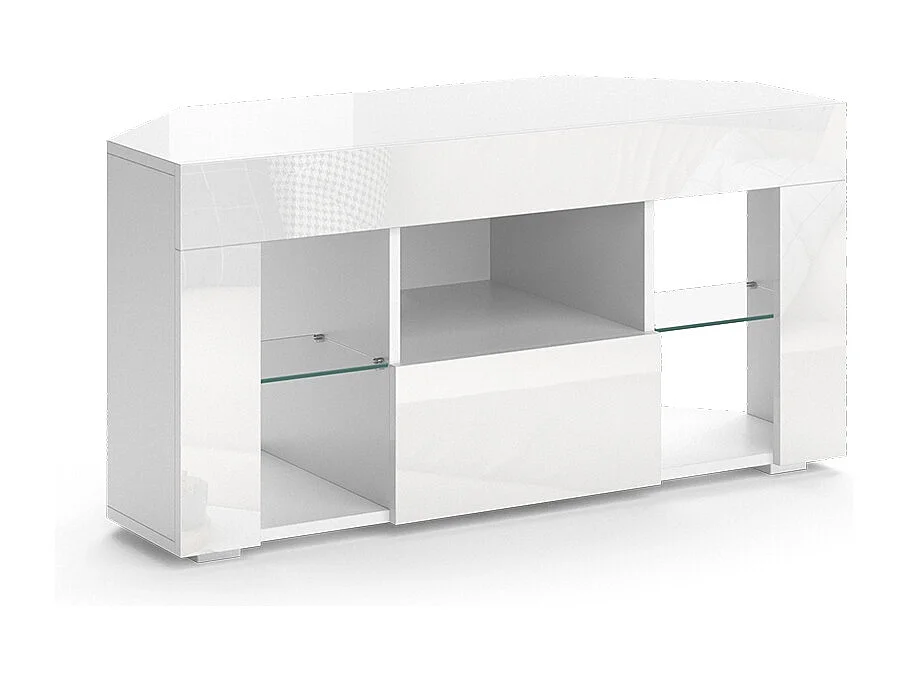 Meuble tv blanc 100x40x50 denver