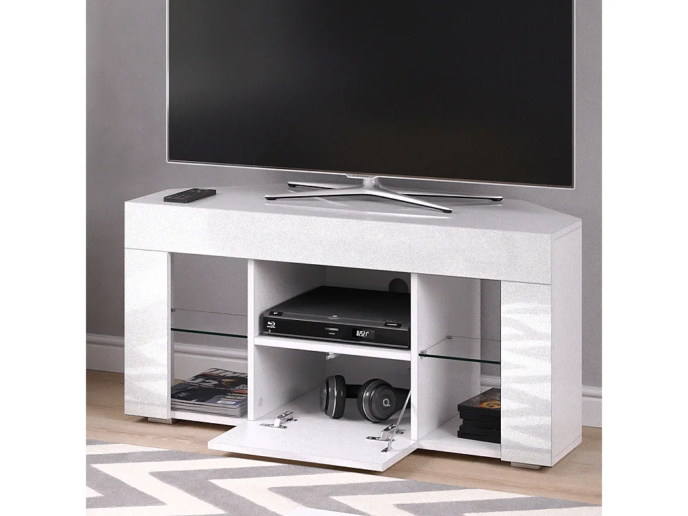 Meuble tv blanc 100x40x50 denver