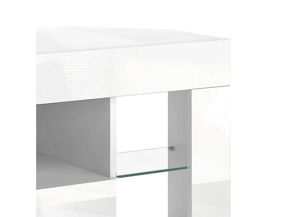 Meuble tv blanc 100x40x50 denver