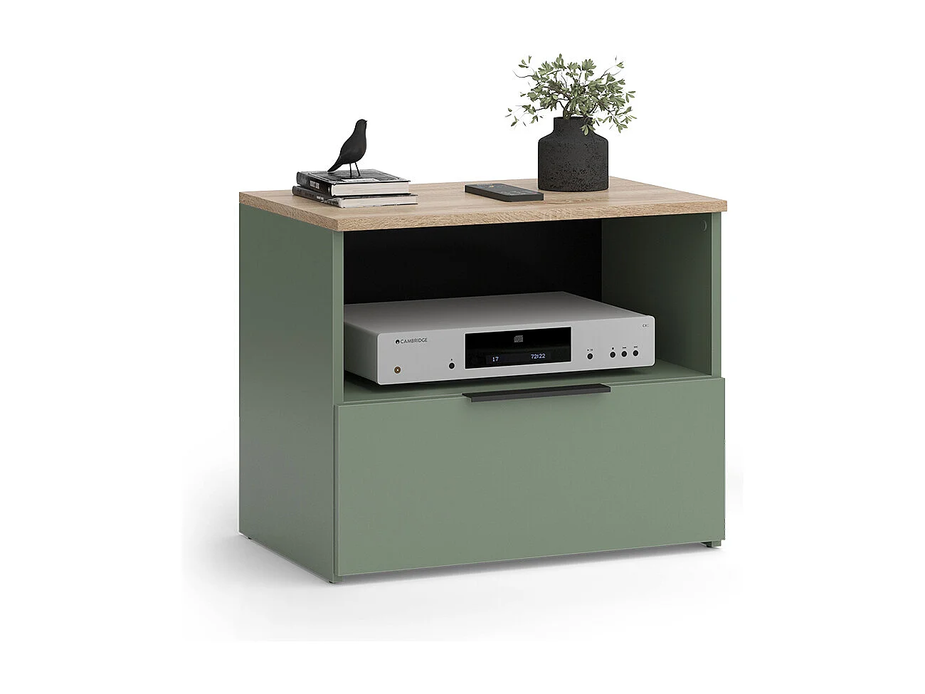 Meuble TV vert 60x40x50 wido