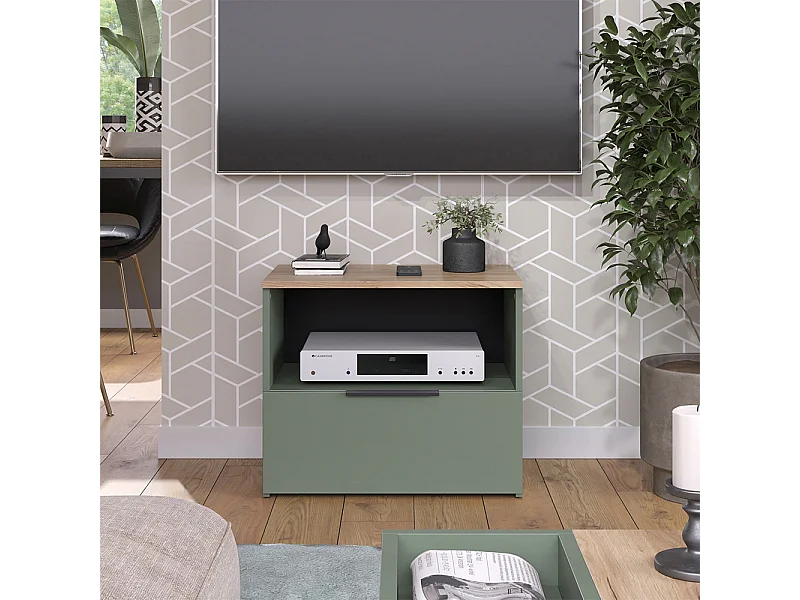 Meuble TV vert 60x40x50 wido