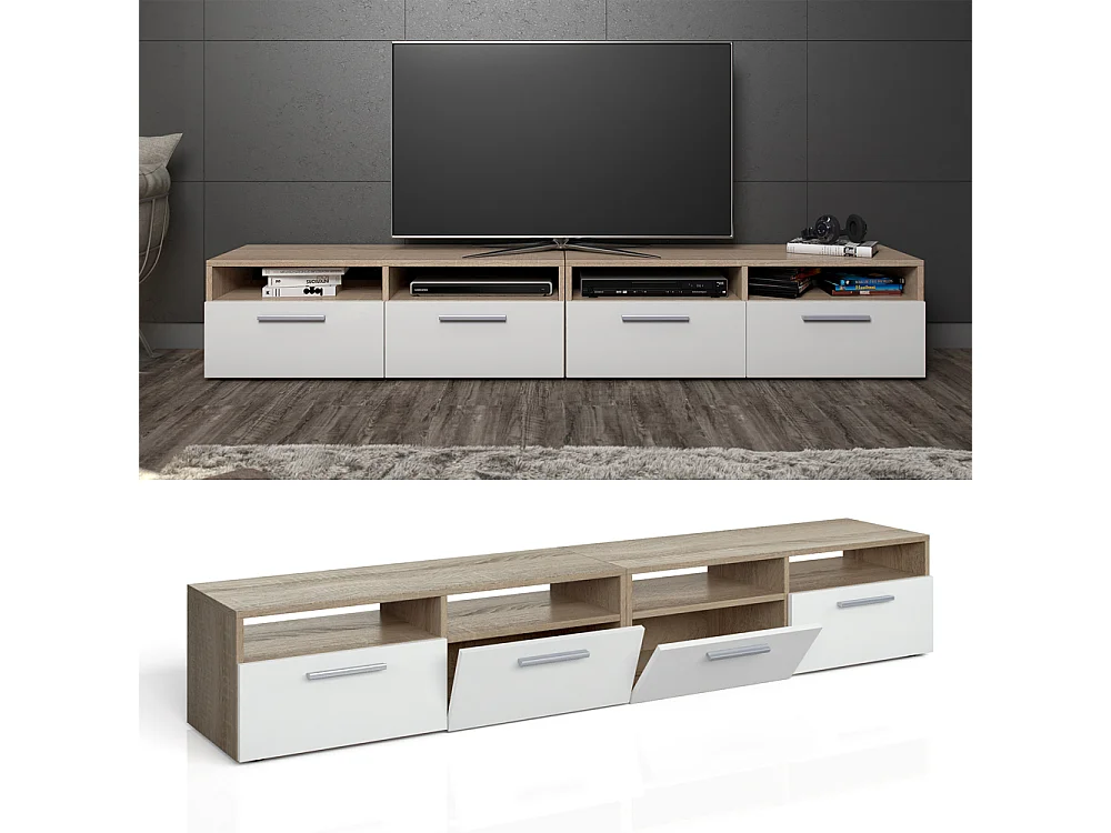 Meuble tv sonoma 190x33.2x38 diego