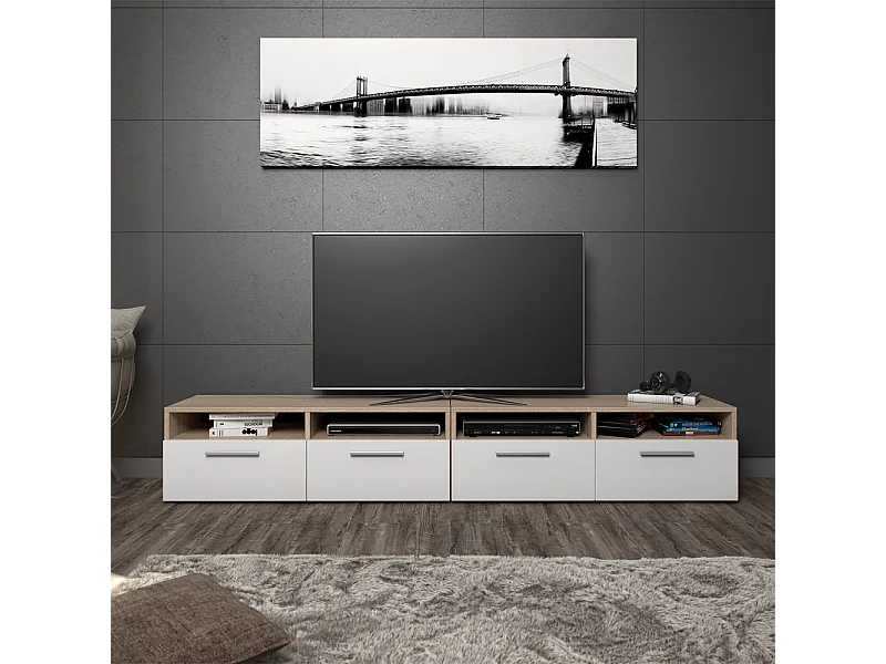 Meuble tv sonoma 190x33.2x38 diego