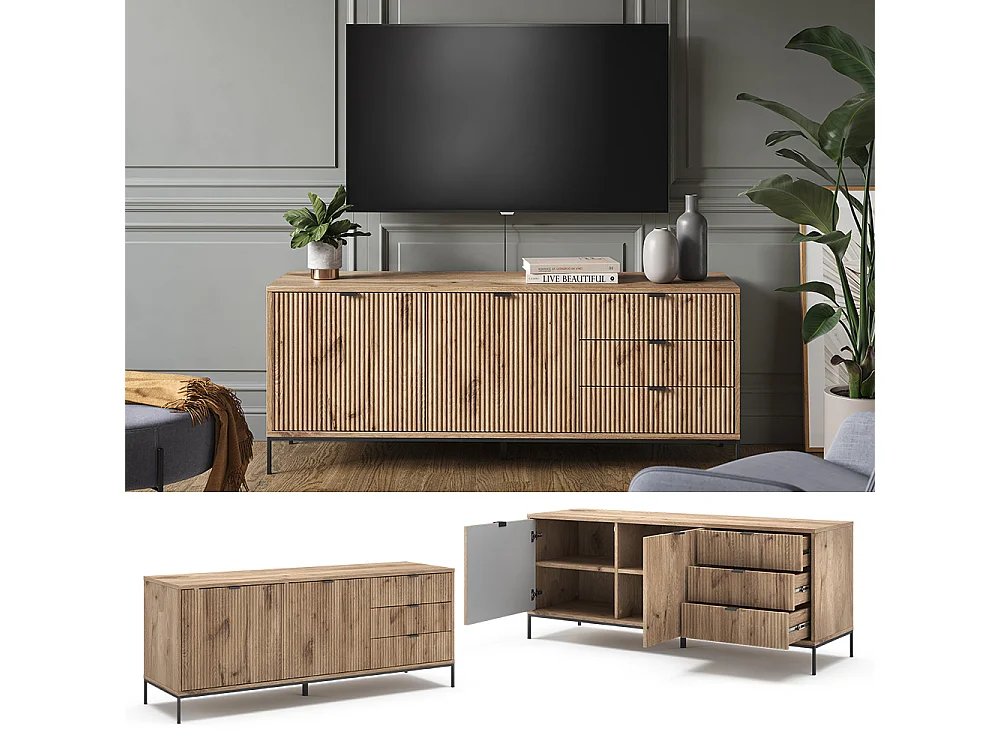 Lowboard viking oak 150x42x60 eliza