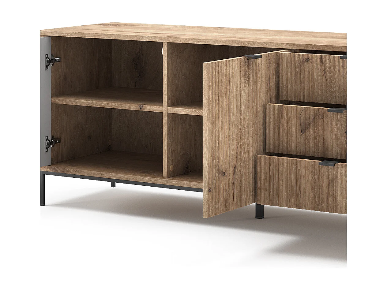 Niski stolik viking oak 150x42x60 eliza