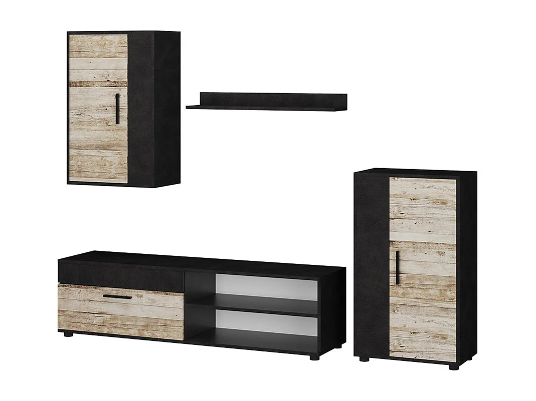 Meuble-paroi beige 140x35.2x38.7 berno