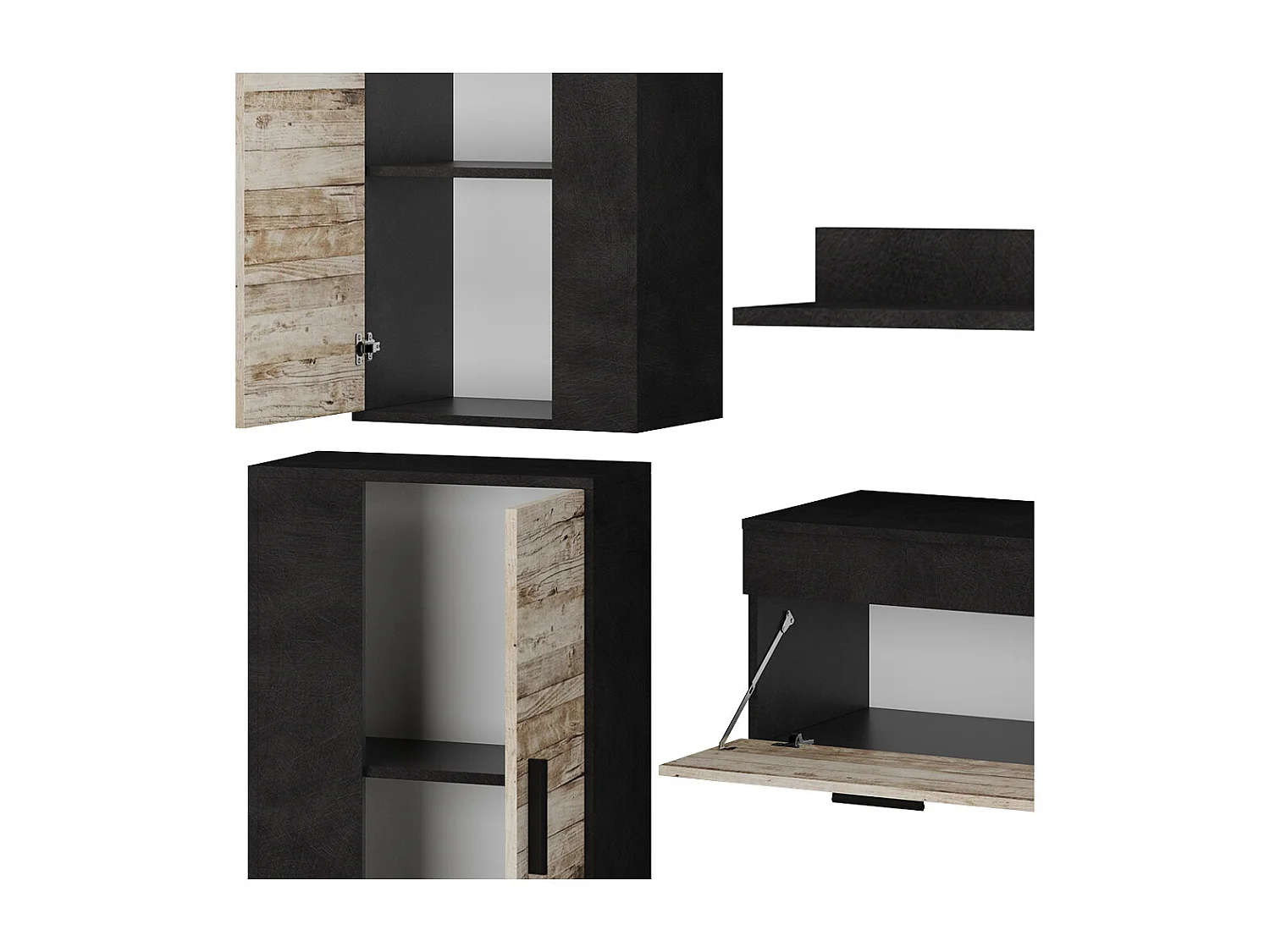 Meuble-paroi beige 140x35.2x38.7 berno