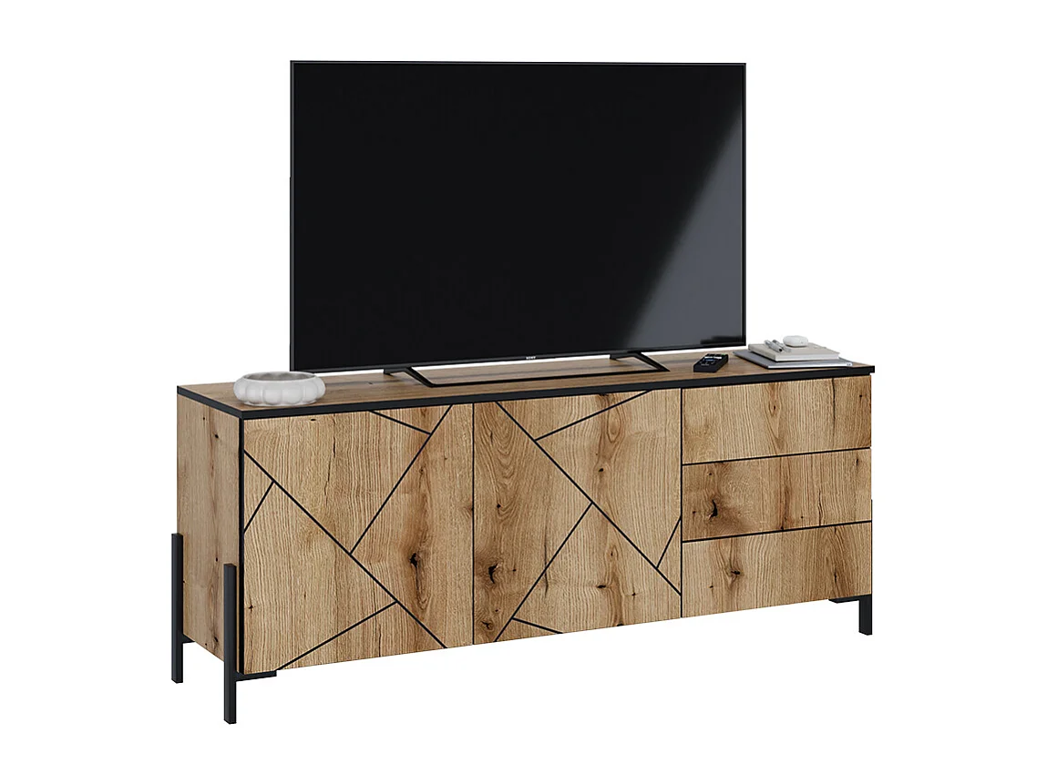 Meuble TV chêne 150x39.7x60 hatto