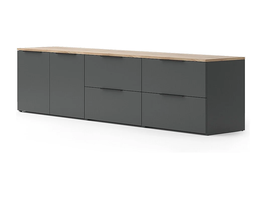 Mur de salon anthracite 80x40x50 wido