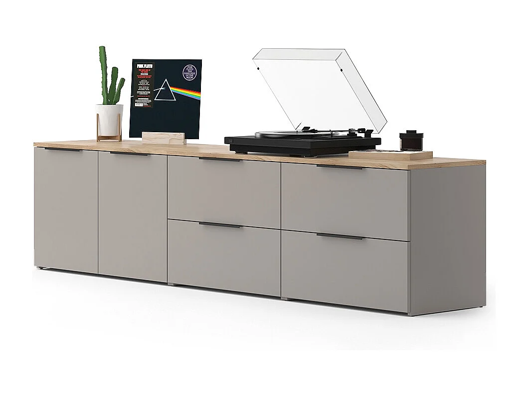 Wohnwand greige 80x40x50 wido