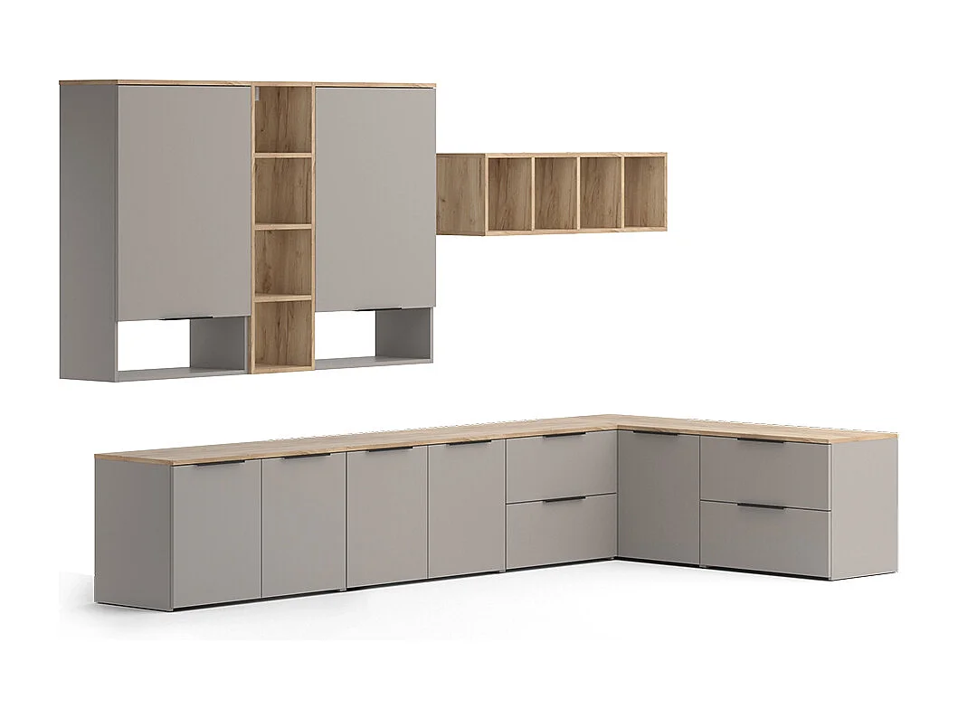 Meuble-paroi grège 80x40x50 wido