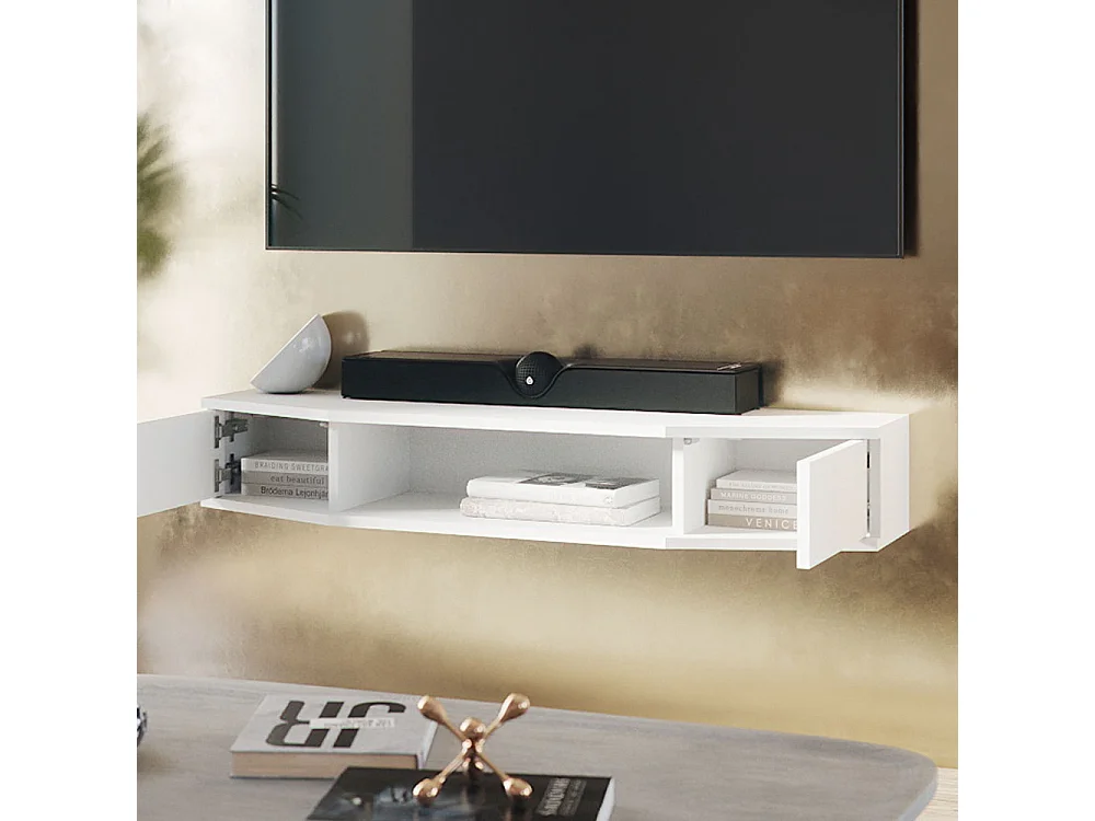 Mobile tv bianco 110x30x17.4 walter