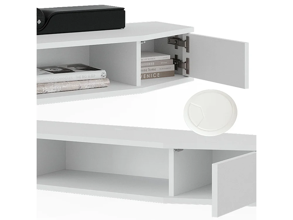 Mobile tv bianco 110x30x17.4 walter