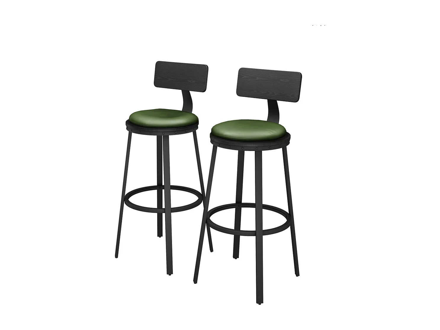 Tabouret de bar noir 34x55x102 caracas