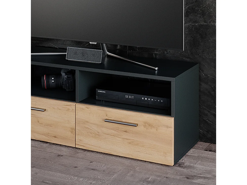 Meuble tv anthracite 95x33.2x38 diego