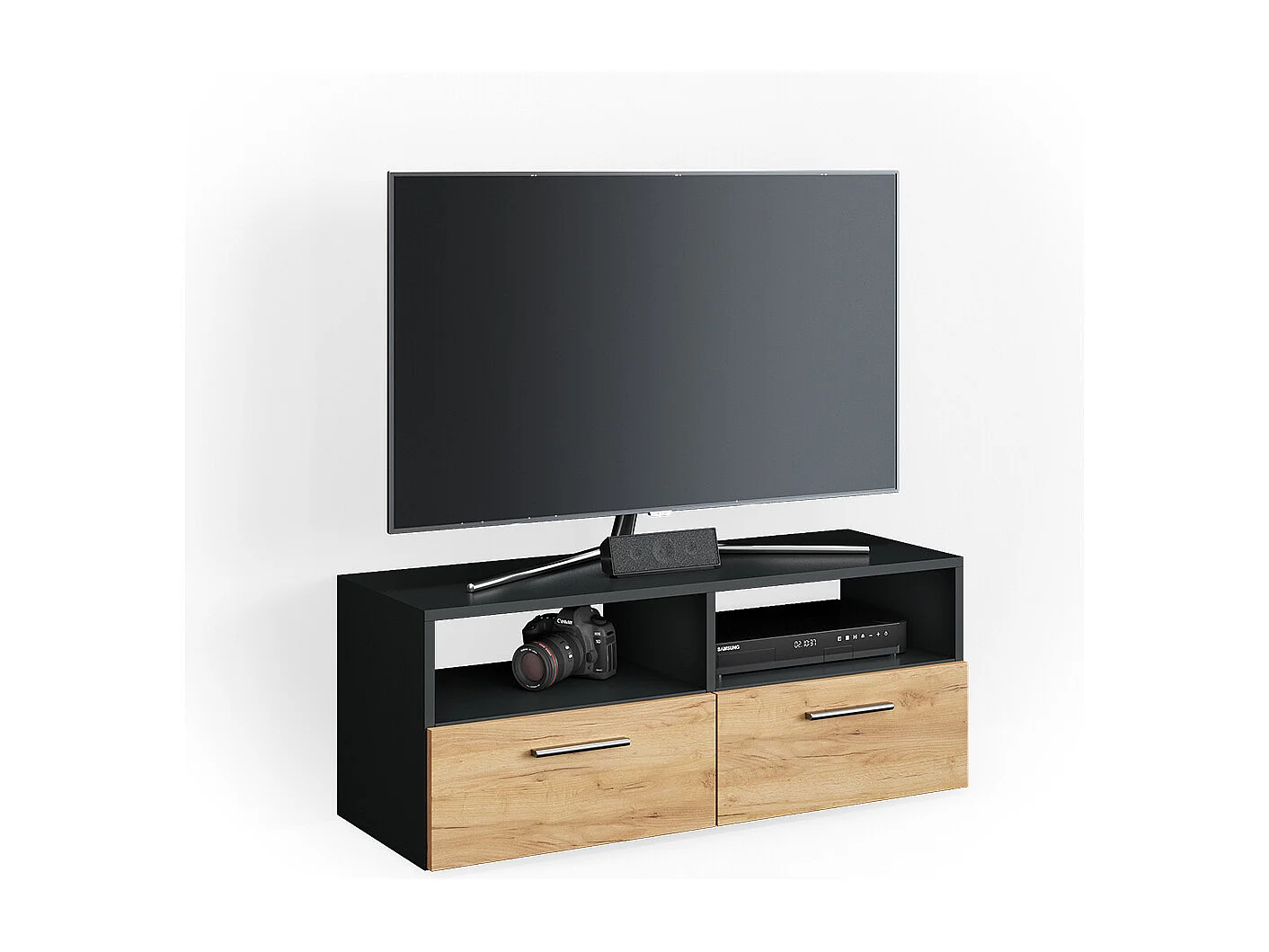 Meuble tv anthracite 95x33.2x38 diego