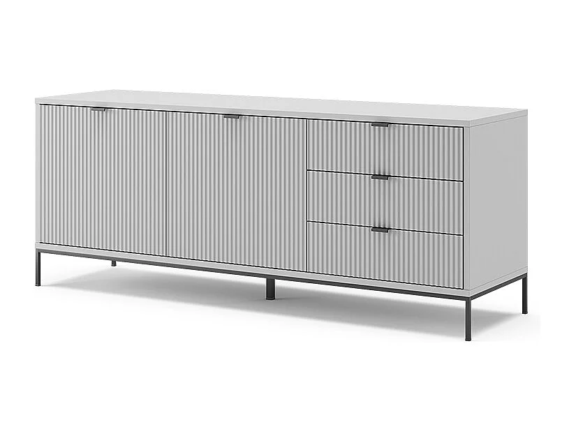 Meuble tv gris 150x42x60 eliza