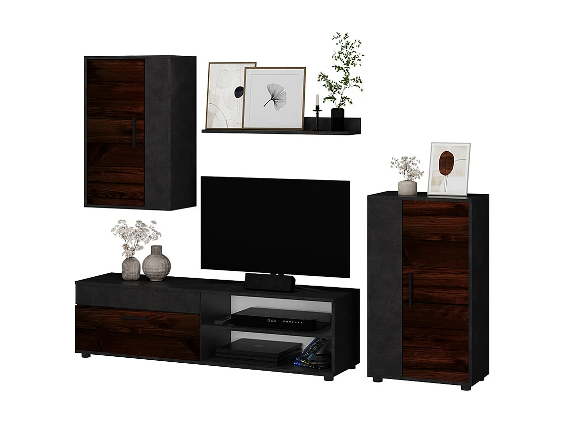 Meuble-paroi marron 140x35.2x38.7 berno