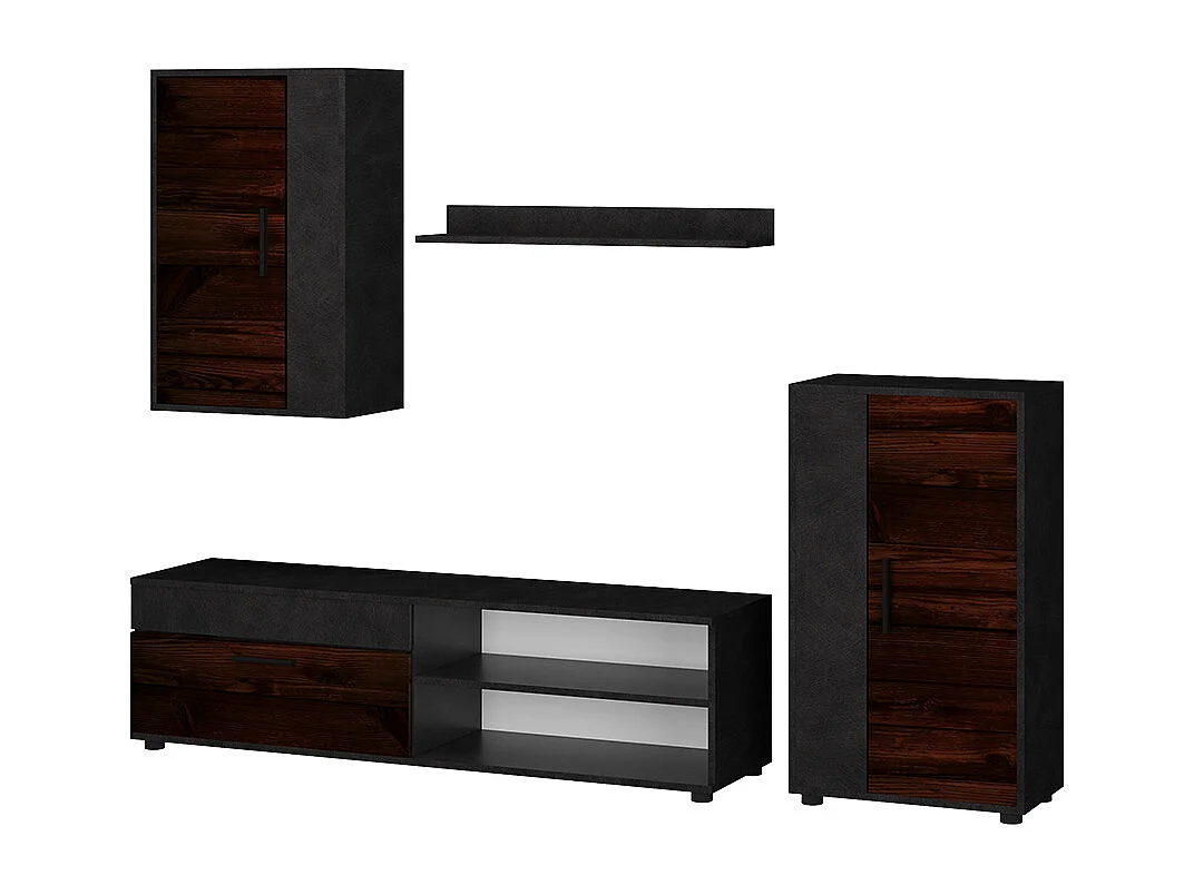 Stuevæg brun 140x35.2x38.7 berno
