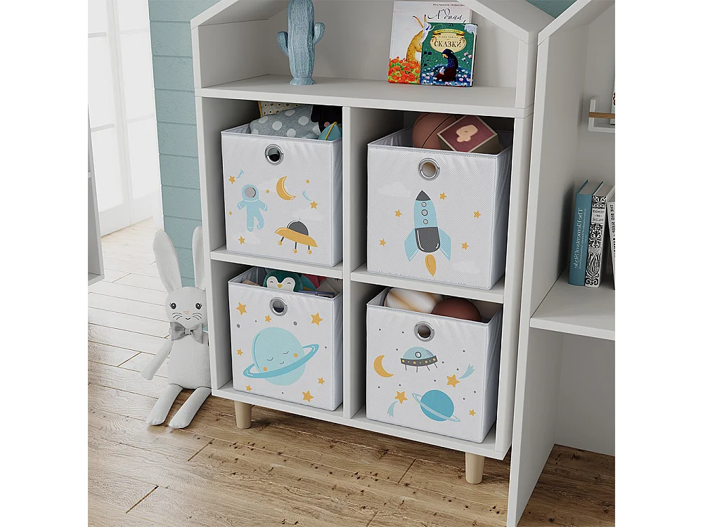 Boîte pliante gris (espace) 30x30x30