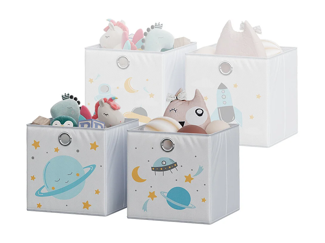 Boîte pliante gris (espace) 30x30x30