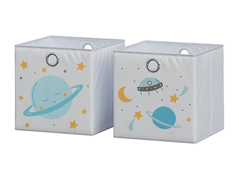 Faltbox grau (weltall) 30x30x30