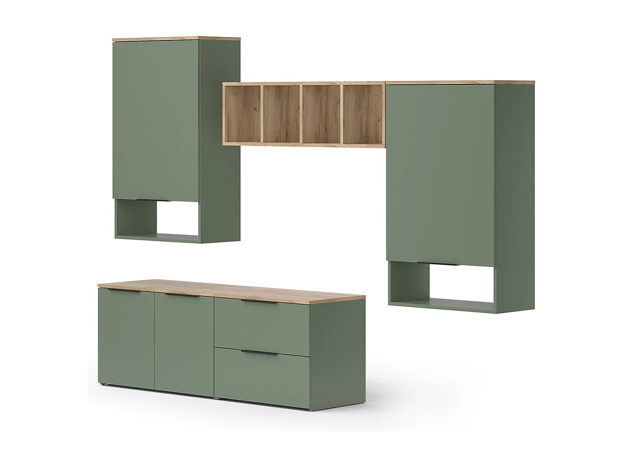 Woonwand groen 80x40x50 wido