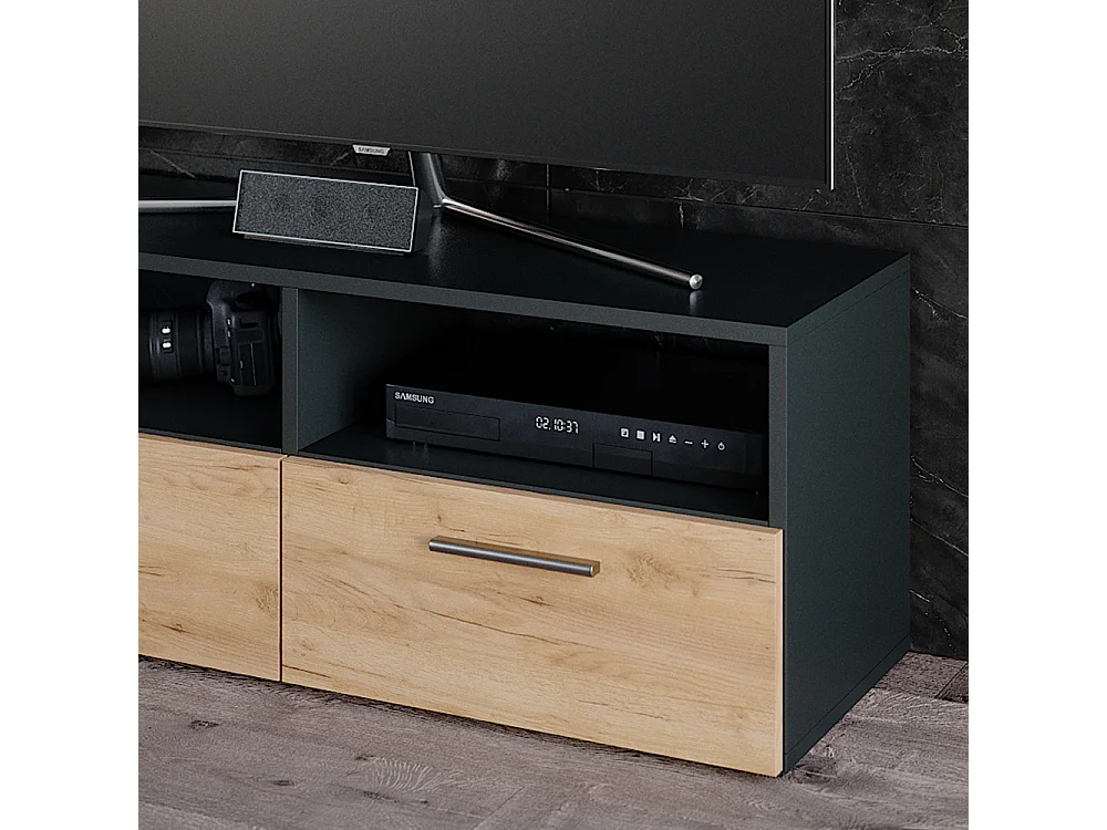 Meuble tv anthracite 190x33.2x38 diego