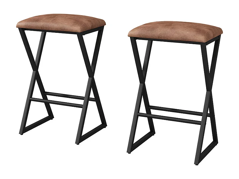 Taburete de bar marrón 40x34x64 vault