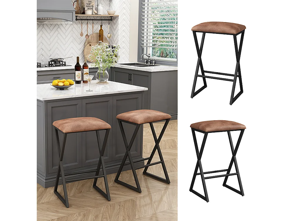 Barhocker braun 40x34x64 vault