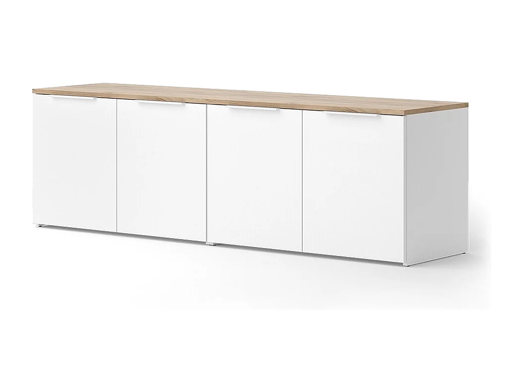 Meuble-paroi blanc/sonoma 80x40x50 wido