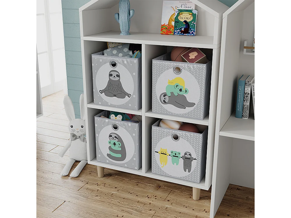 Boîte pliante gris 30x30x30