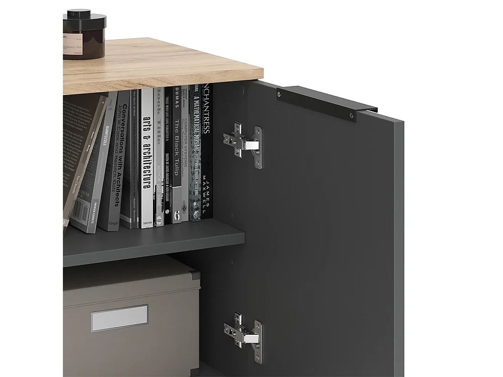 Wohnwand anthrazit 80x40x50 wido