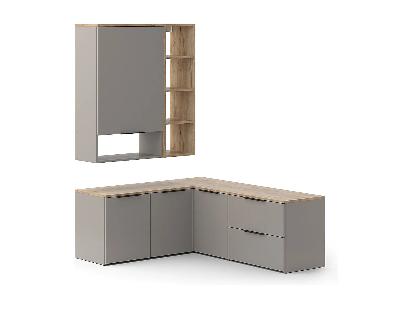 Wohnwand greige 80x40x50 wido