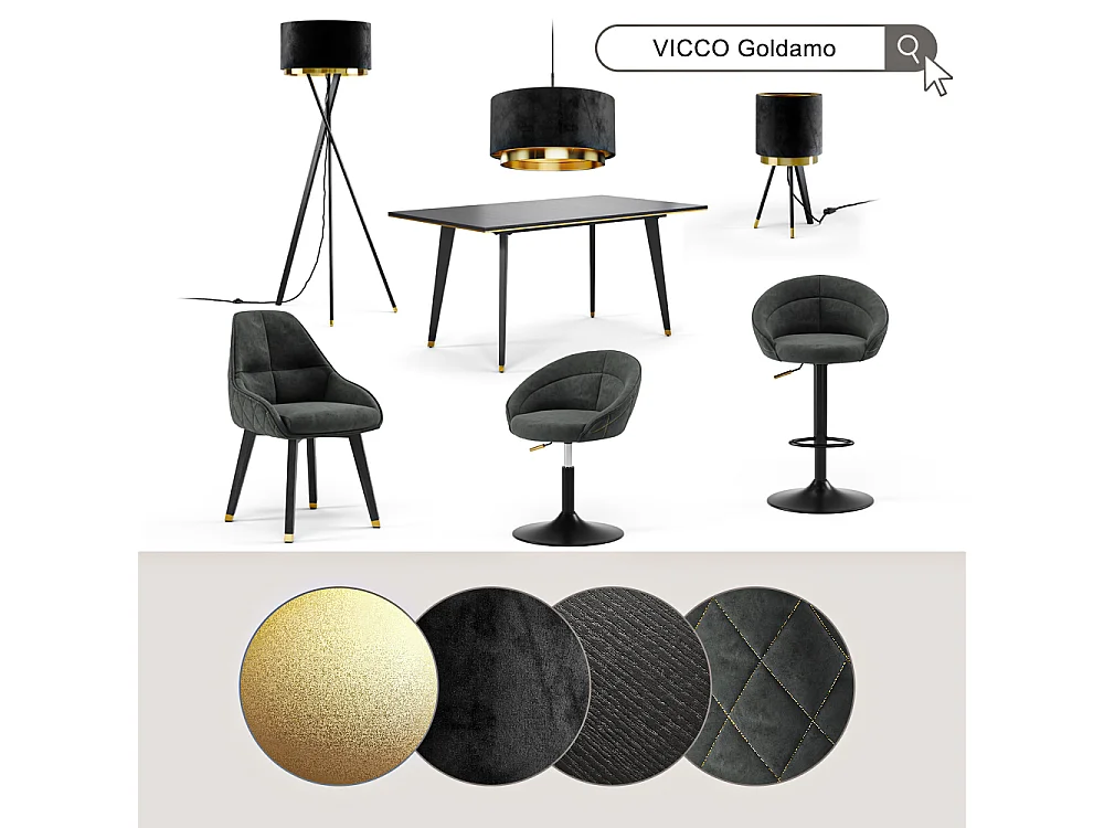 Barhocker anthrazit 58.5x105x84.5 goldamo