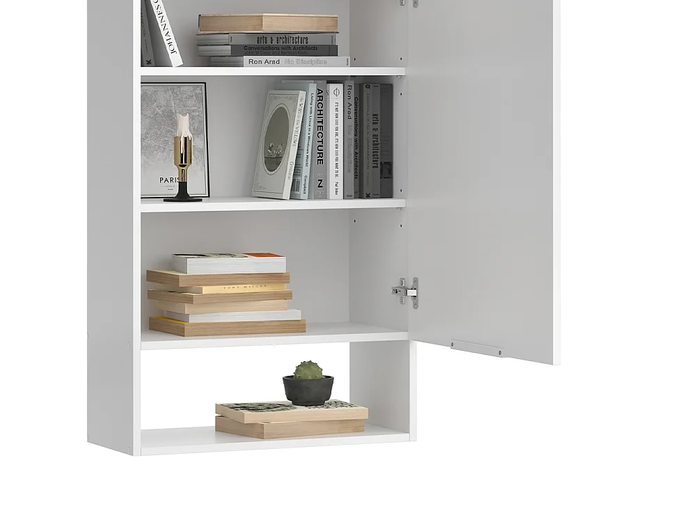 Meuble-paroi blanc/sonoma 80x40x50 wido