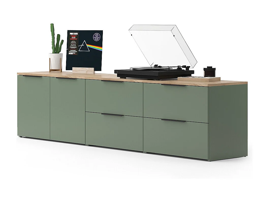 Wohnwand grün 80x40x50 wido