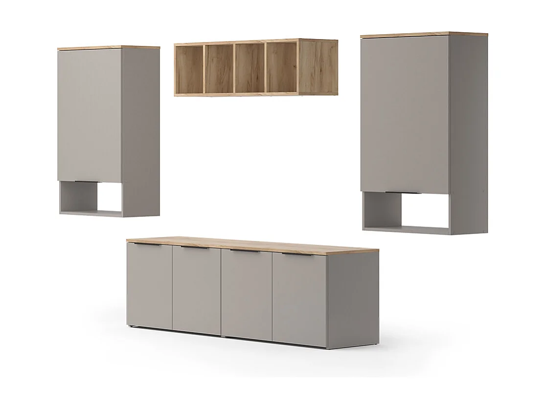 Wohnwand greige 80x40x50 wido