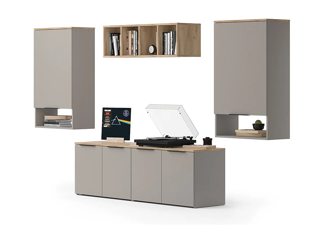 Wohnwand greige 80x40x50 wido