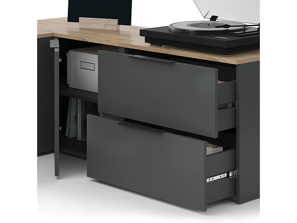 Parete attrezzata antracite 80x40x50 wido