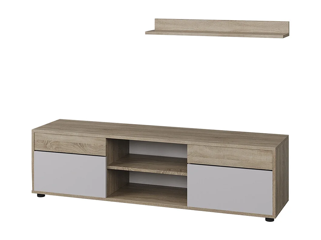 Meuble-paroi sonoma/blanc 139.8x35.4x38.9 berno