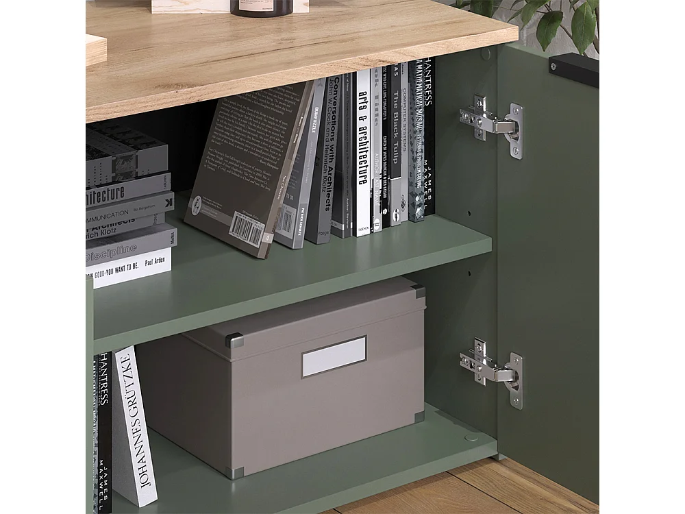 Meuble-paroi vert 80x40x50 wido