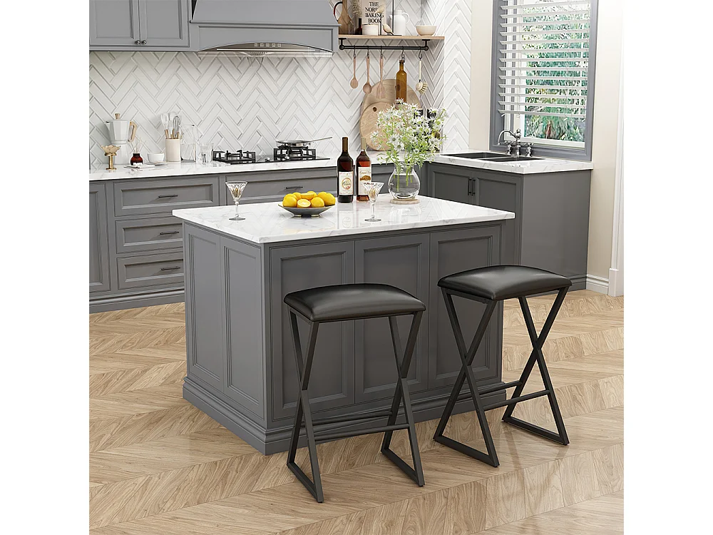 Tabouret de bar noir 40x34x64 vault