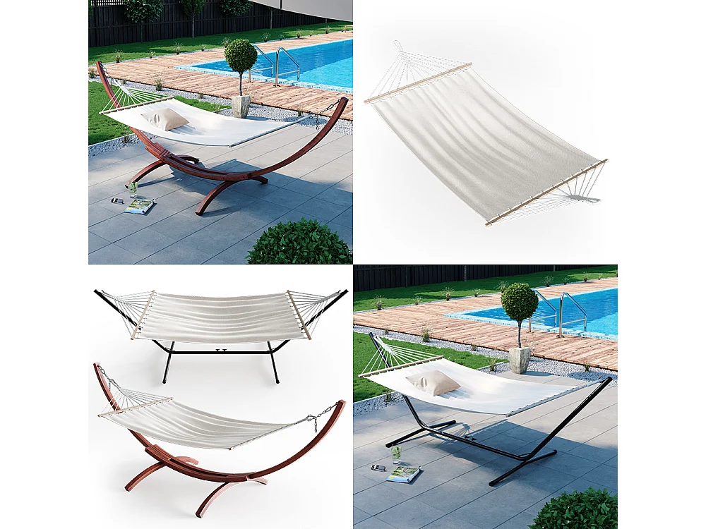 Hamac blanc 190x120x190