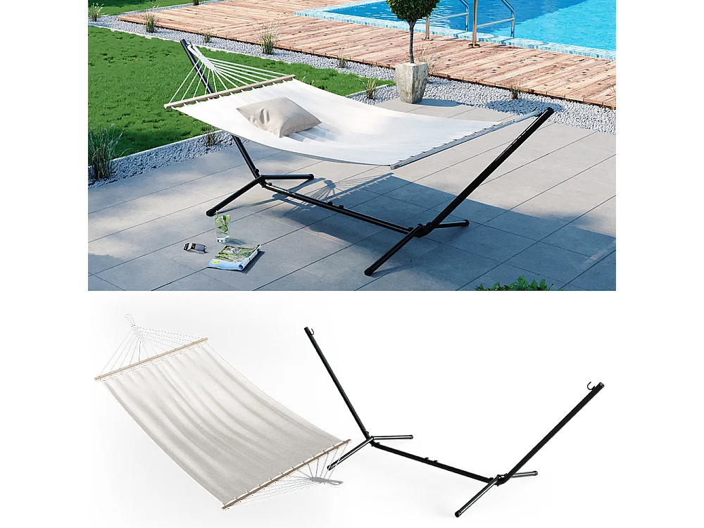 Hamac blanc 190x120x100