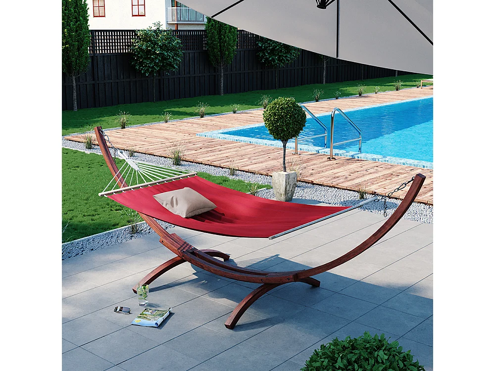 Hamac rouge 190x120x190