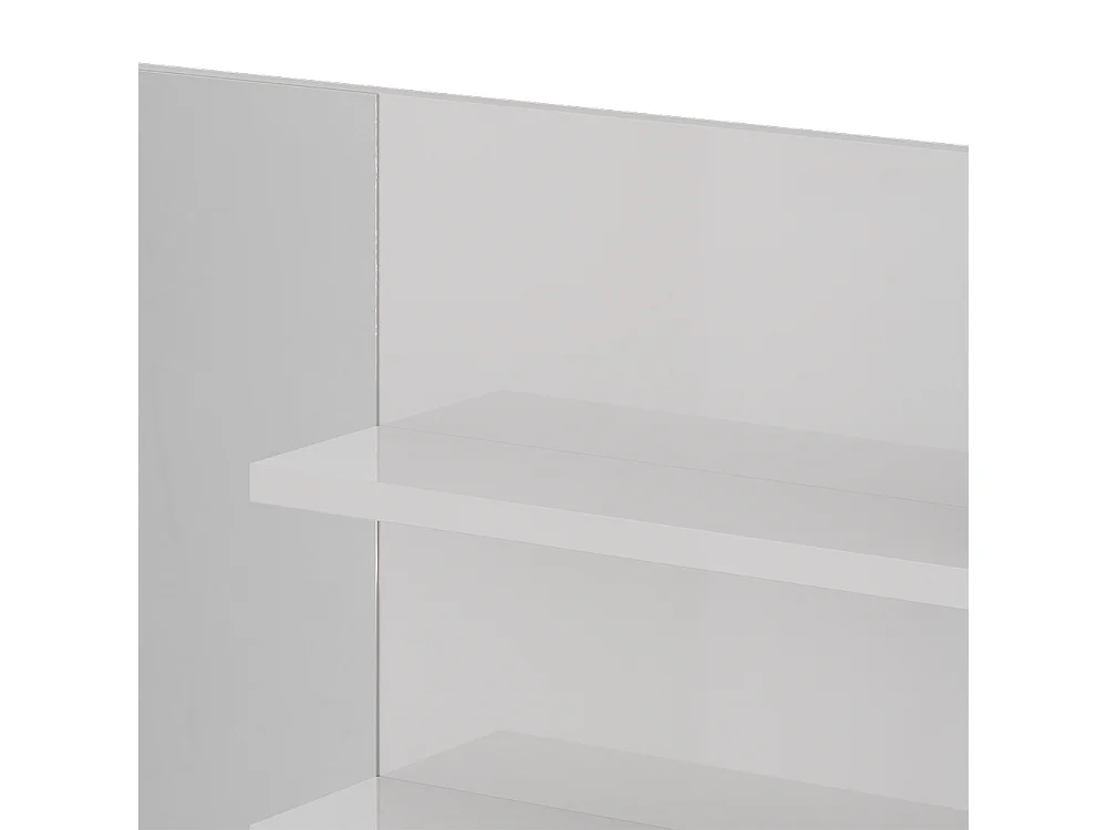 Miroir mural blanc haute brillance 89.8x11x65