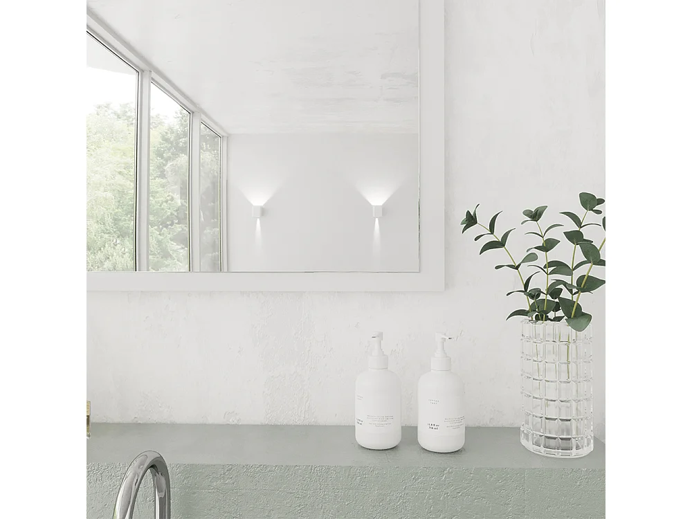 Miroir mural blanc 45x2x60 emma